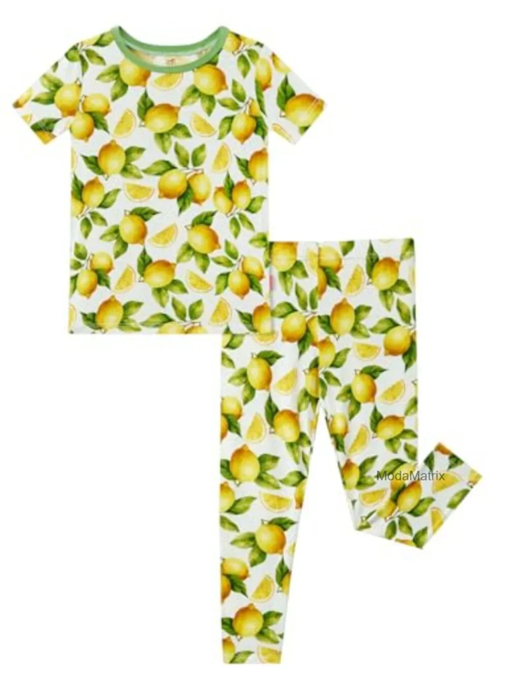 Toddler Girls Short Sleeve Pajama Set Bamboo Viscose